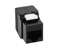 Excel Cat6 UTP Unscreened Low Profile RJ45 Keystone Jack Toolless Black