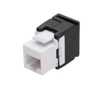 Excel Cat6 Utp Unscreened Rj45 Keystone Jack Toolless White