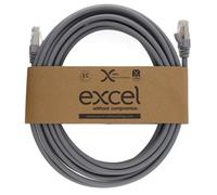 Excel Cat6A Copper Patch Lead F Ftp Shielded Lsoh Blade Booted 5M Grey