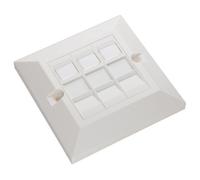 Excel Cat6A Utp 3 In 1 Assembly Module With Plate Trade (10 Pack) White