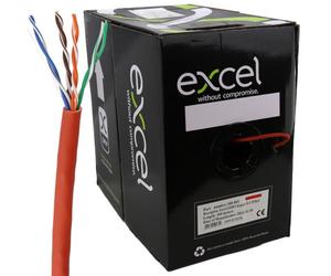 Excel Copper Cat5E Network Cable U Utp Low Smoke Lsoh Euroclass Dca 305M Red