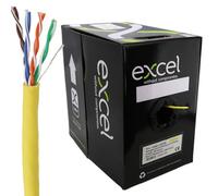 Excel Copper Cat5E Network Cable U/utp Low Smoke Lsoh Euroclass Dca 305M Yellow