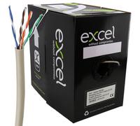 Excel Copper Cat5E Network Cable U/utp Pvc Euroclass Eca 305M Grey