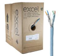 Excel Copper Cat6A Network Cable U/ftp Low Smoke Lsoh Euroclass B2Ca 305M Aqua
