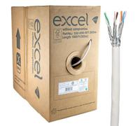 Excel Copper Cat6A Network Cable U/ftp Low Smoke Lsoh Euroclass Dca 305M White
