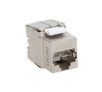 Excel Delta Series Cat6A Ftp Shielded Rj45 Keystone Jack Toolless Silver