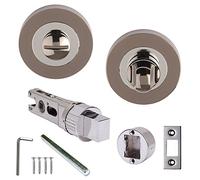 Excel Designer ARGO ULTIMO Dual Black Chrome Bathroom Door Thumbturn and Smart Deadbolt