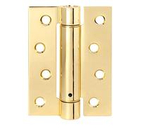 Excel DH000469 DH469 4" Single Action Spring Hinge, Polished Brass