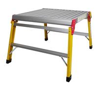 Excel Fibreglass Folding Hop Up Platform Bench 600mm x 600mm - Robust, Insulated, Safe for Low Level Work, 600mm Hopup, Foldable hopup, hop up, hop up platform, hop up step