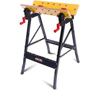 Excel Flip Top Workbench & Foldable Vise with Stand - Portable workbench, Foldable workbench, Versatile, and Durable Work Surface Ideal for Any Project