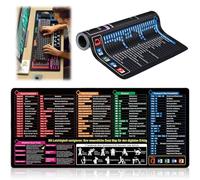 Excel German Mouse Pad, 800 x 300 x 3 mm, Excel Shortcuts Mousepad German for Office Word PPT Windows, Large Mouse Pad, Non-Slip Desk Mat for Office, Home, Improves Speed