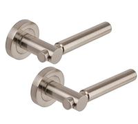 Excel Hardware Astro Designer Lever On Rose Door Handles - Satin Nickel by Hardware