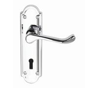 Excel Hardware Classic Designer Door Handles Lever Lock - Polished Chrome