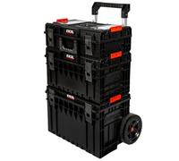 Excel Modular Stackable Tool Box Heavy Duty Mobile Storage 3 Piece Set with Wheels