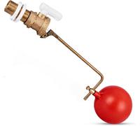 Excel Home 1/2" Brass Ball Angled Float Valve With Plastic Balls, Part 2 Pack Of 1