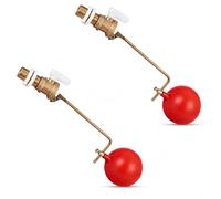 Excel Home 1/2" Brass Ball Angled Float Valve with Plastic Balls, Part 2, Pack of 2