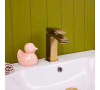 Excel Home Basin Mixer Tap Solid Brass Construction Single Lever Bathroom Sink Tap, Hot & Cold Monobloc Basin Tap