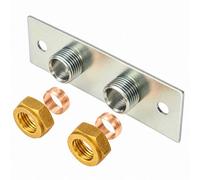 Excel Home Chrome Douche Bidet Shataff Thermostatic Shower Fixing Bracket Back Plate Bathroom Toilet Mixer Bar Valve Wall Mounted Kit 15mm