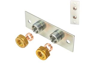 Excel Home Chrome Douche Bidet Shataff Thermostatic Shower Fixing Bracket Back Plate Bathroom Toilet Mixer Bar Valve Wall Mounted Kit, 15mm