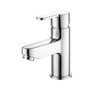Excel Home Chrome Mono Basin Mixer Tap Bathroom Sink Faucet, Modern Single Lever Mixer, Solid Brass Construction, Polished Chrome Finish