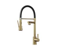 Excel Home Kitchen Sink Tap With Smooth Rubber Hose & Flexi Spray, High Arc Rubber Faucet With Dual Spray, Hot & Cold Water Kitchen Tap