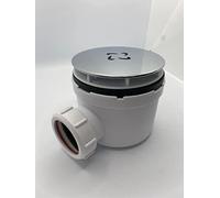 Excel Home - Premium Hi-Flow Matt Black Waste Cover (Cover only Body not Included) (Chrome Cover with Trap Body)