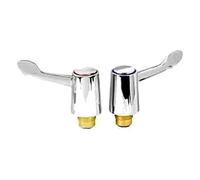 Excel Home Replacement Hot & Cold 1/4 Turn 3/4 Bath Lever Tap Top Head Covers Chrome Plated