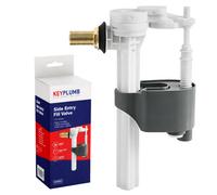 Excel Home Side Entry Toilet Fill Valve, 12.7mm Brass Tail, Quiet Refill, Quick Shut Off, Wras Approved Inlet Valve For Cisterns