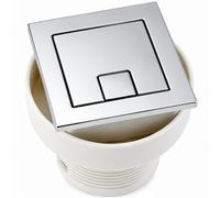 Excel Home Toilet Flush Button Replacement Dual Button Toilet Flush Button - Pneumatic Technology Fingerprint Resistant
