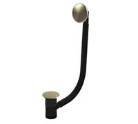 Excel Home Top Fix Bath Waste Easy Clean Push Button, Pvd Brushed Brass Finish, Durable & Easy Maintenance, 1 Year Manufacturer Guarantee