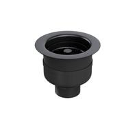 Excel Home Top Fix Kitchen Sink Strainer, 90mm Stainless Steel Kitchen Sink Basket Strainer Matt Black