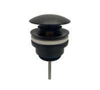 Excel Home Universal Click Clack Basin Waste, Fits Sinks With Or Without Overflow, Push Button Pop Up Drain, 1.1/4" Standard Connection