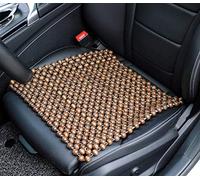 EXCEL LIFE Natural Wood Beaded Seat Cover Pad Mat Comfy Cool Summer Massage Seat Cushion (Square) Medium Size for Car, Sedan,SUV Office Chair