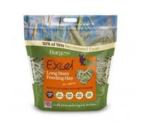 Excel Long Stem Feeding Hay Burgess 1kg 3 Pack