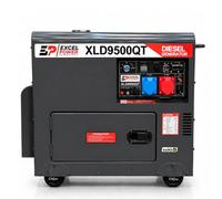 Excel Power Electric Start 6.5KW Diesel Generator - Backup Power Generator with 230V/400V Single & Three Phase Power | Quiet Generators for Home Use & Outdoor Tools, 26L Tank | 1 Year Warranty