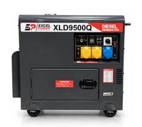 Excel Power Portable 6.5KW Diesel Generator - 26L Tank Quiet Backup Power Generator - AVR Equipped Electric Start Generator for Home Backup, & Residential Use | 1 Year Warranty