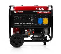 Excel Power XL11000V Petrol Generator - 8KW Electric Start Generator with Heavy Duty Open Frame, 4 Stroke Engine, AVR Control, Portable Power Generator for Camping | 2 Year Warranty