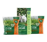 Excel Rabbit Nugget with Mint and Long Stem Hay Bundle