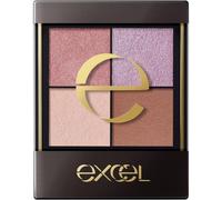 EXcel Real Close Shadow CX03 Puff Sleeve Nuance Color eyeShadow Palette 4 Colors 3 TeXtures Gloss Glitter Matte 1 Piece X 1 CX03 Puff Sleeve