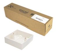Excel Single Gang 27mm Surface Mount Back Box Trade (15 Pack)