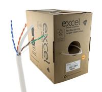 Excel Solid Cat6 Cable U Utp Lsoh Cpr Euroclass B2Ca 305 M Box White