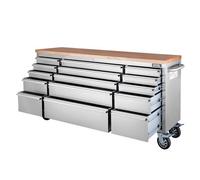 Excel Tools Excel 15 Drawer Heavy Duty Stainless Steel Tool Chest Ideal For Garage & Workshop Storage