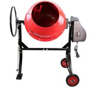 Excel Tools Excel 180L Portable Cement Mixer 800W 240V With Wheels For Concrete & Mortar Mixing