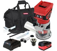 Excel Tools Excel 18V 1/4" Router Trimmer With 1 X 5.0Ah Battery Fast Charger & Bag