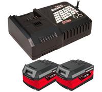 Excel Tools Excel 18V 2 X 4.0Ah Li-Ion Battery & Fan-Cooled Smart Charger