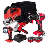 Excel Tools Excel 18V 4 Piece Power Tool Kit With 2 X 4.0Ah Batteries & Charger Exlkit-16283