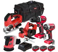 Excel Tools Excel 18V 5 Piece Power Tool Kit With 3 X 4.0Ah Batteries & Charger Exlkit-16285