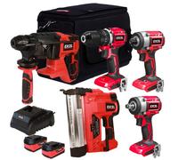 Excel Tools Excel 18V Cordless 5 Piece Tool Kit With 2 X Batteries & Charger In Bag Exl5168