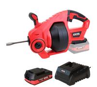 Excel Tools Excel 18V Cordless Drain Cleaner With 1 X 2.0Ah Battery & Charger