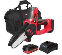 Excel Tools Excel 18V Cordless Mini Chain Saw With 1 X 2.0Ah Battery Charger & Bag